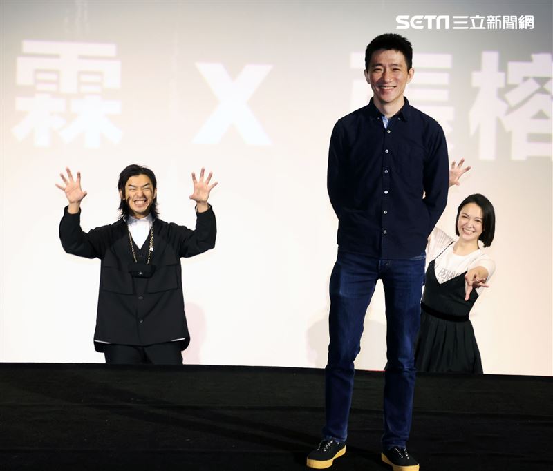 「鬼才之道」導演徐漢強、陳柏霖、張榕容出席新片發布會。（記者邱榮吉/攝影）