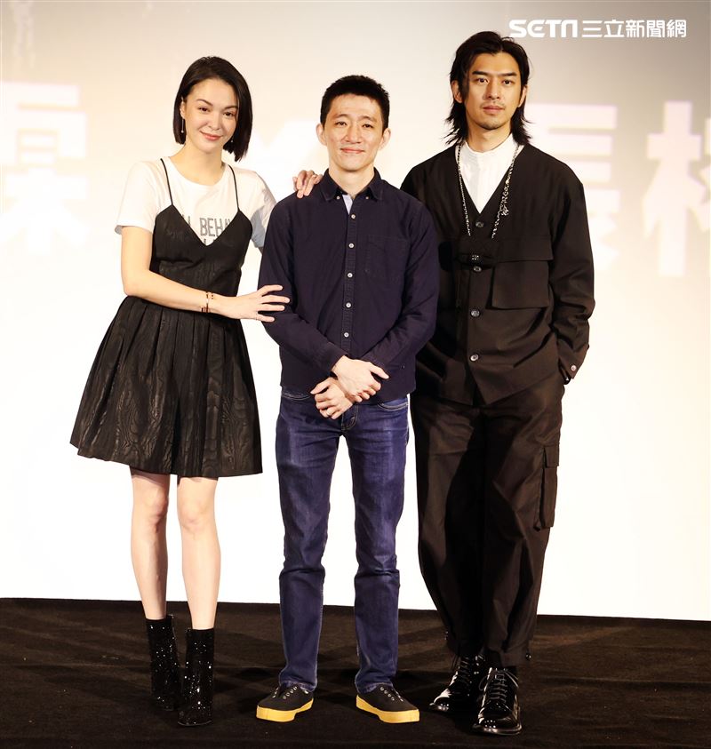 「鬼才之道」導演徐漢強、陳柏霖、張榕容出席新片發布會。（記者邱榮吉/攝影）