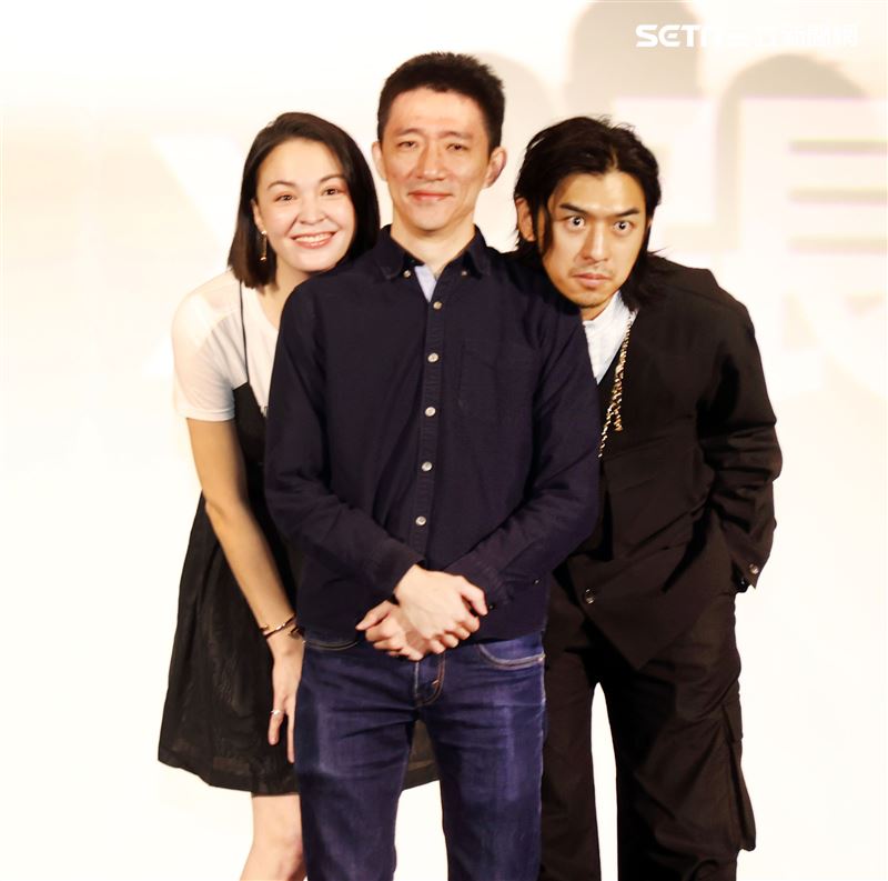 「鬼才之道」導演徐漢強、陳柏霖、張榕容出席新片發布會。（記者邱榮吉/攝影）