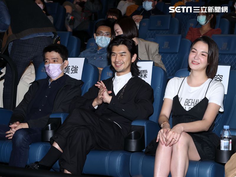 「鬼才之道」導演徐漢強、陳柏霖、張榕容出席新片發布會。（記者邱榮吉/攝影）