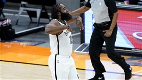 James Harden獨挑大樑攻下38分。（圖／美聯社／達志影像）