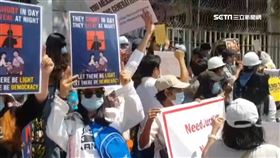 獨家／緬甸政變!華航急派3班機 助千名國人返台。圖為緬甸台商總會秘書長楊仲青從當地傳回的第一手獨家畫面。