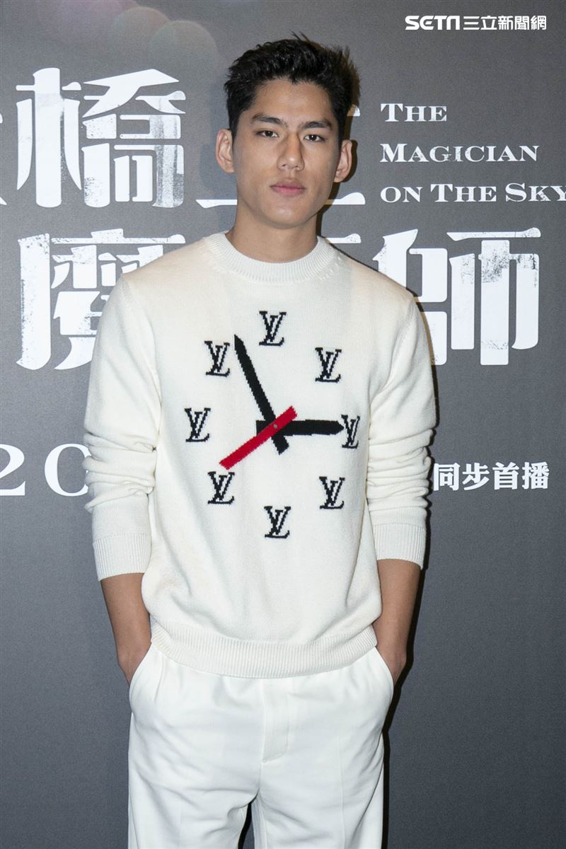 朱軒洋出席《天橋上的魔術師》媒體聯訪。（圖／記者楊澍攝影）