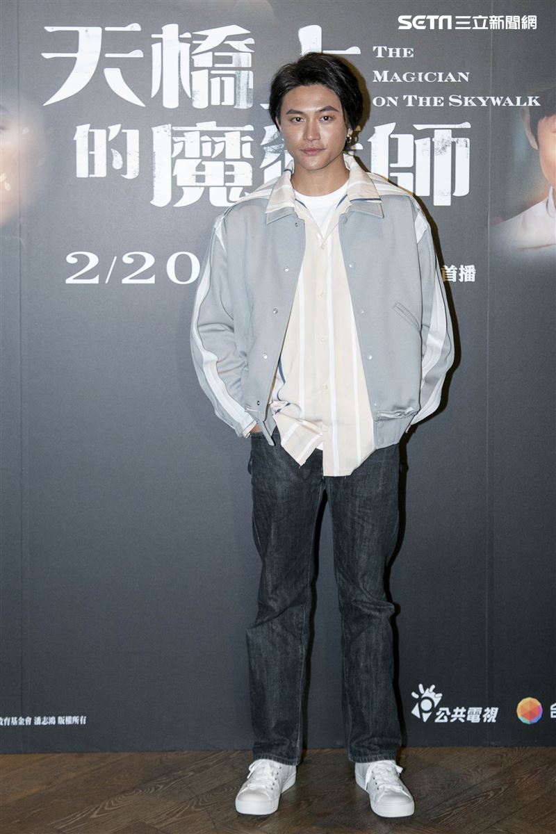 羅士齊出席《天橋上的魔術師》媒體聯訪。（圖／記者楊澍攝影）