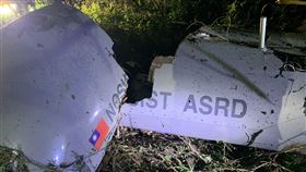 無人機墜毀（圖／記者王浩原攝影）