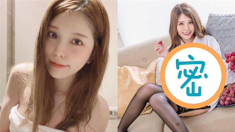 清純網紅敞開雪胸　黑絲襪洩蜜腿誘惑