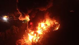 后里橡膠工廠大火 油墨 濃煙 空污