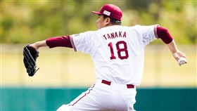▲田中將大練習賽登板。（圖／翻攝自東北樂天金鷲推特）