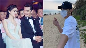 Angelababy 鄧倫（圖／翻攝自黃曉明工作室微博 雷佳音微博）