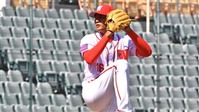 ▲味全龍王維中春訓練習賽首登板。（圖／味全龍球團提供）