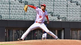 ▲味全龍王維中春訓練習賽首登板。（圖／味全龍球團提供）