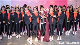 ▲樂天女孩籃籃接任隊長、筠熹、小鹿接任副隊長。（圖／記者劉彥池攝影）