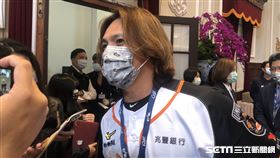 ▲統一獅隊陳鏞基生涯4度進入總統府內接受表揚。（圖／記者黃泓哲攝影）