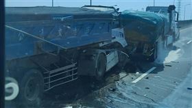 西濱台61線，大貨車追撞，
