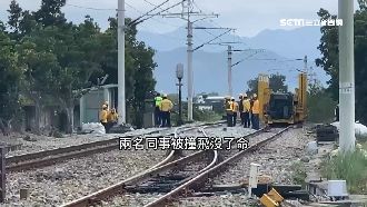 台鐵員工枉死鐵軌　15年8死13傷
