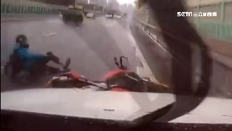 控伸縮縫凸出害摔車　騎士槓北市府