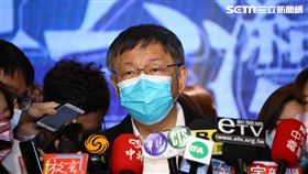 柯文哲、江啟臣同台。（圖／記者楊澍攝影）