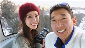 隋棠與老公Tony。(圖／翻攝自臉書／隋棠　Sonia Sui)