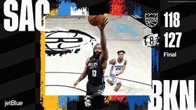 ▲哈登（James Harden）29分14助攻11籃板，籃網7連勝。（圖／翻攝自籃網推特）