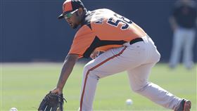 ▲二壘手Yamaico Navarro（悍將給予譯名為納飛猛）打過巴爾的摩金鶯。（資料照／美聯社／達志影像）