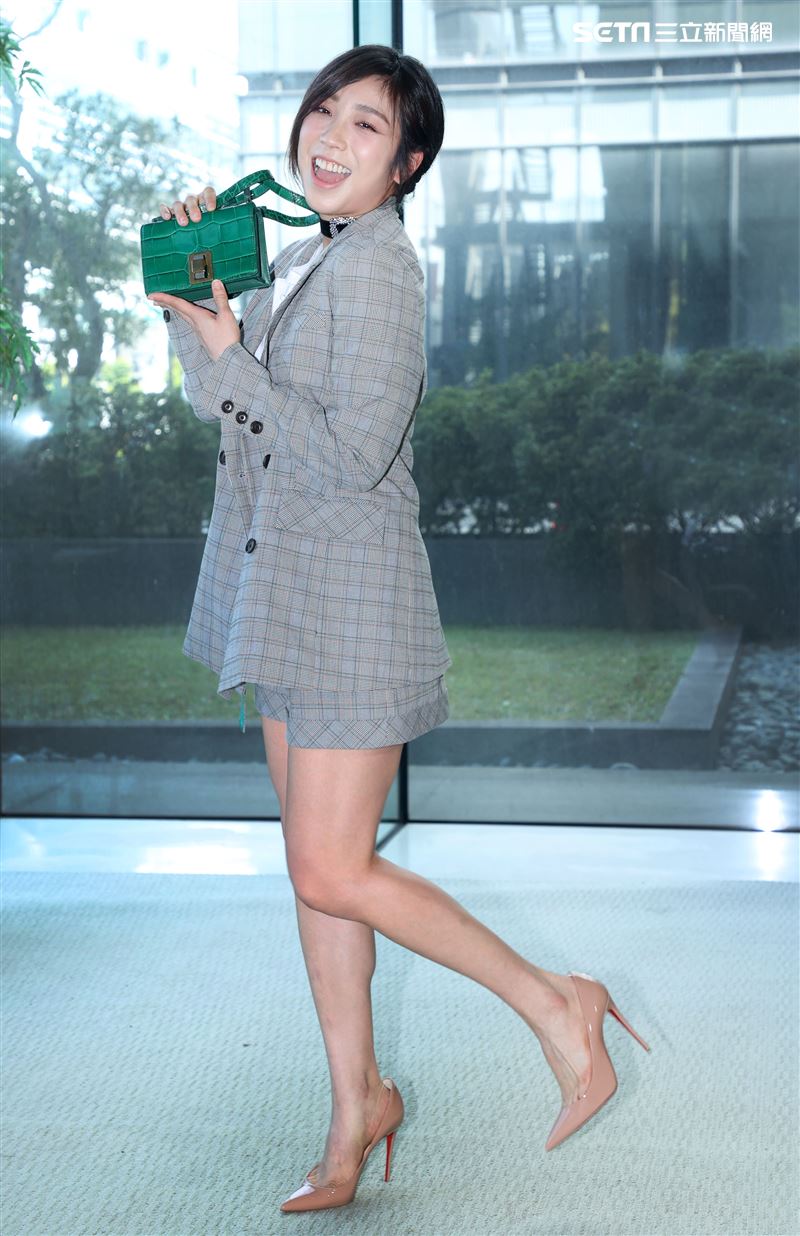 梁舒涵獲得金鐘最佳新人獎後自己更加努力，演技受到大家的肯定。（記者邱榮吉/攝影）