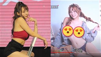 「美胸黃捷」林襄　胸下神秘刺青曝光