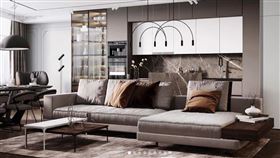 心理測驗沙發。（圖／翻攝自loft_interior IG）