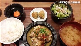 日本,定食,白飯,炸雞,魚,雞蛋拌飯（圖／記者黃韻璇攝影）