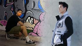 過年期間丁春誠集結藝術家，在建築內外自由創作。（圖／記者蕭翰弦攝影）