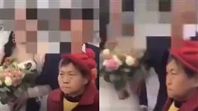 大陸,新娘,新郎,婚紗照,喜錢,老太太。（圖／翻攝自網易視頻）