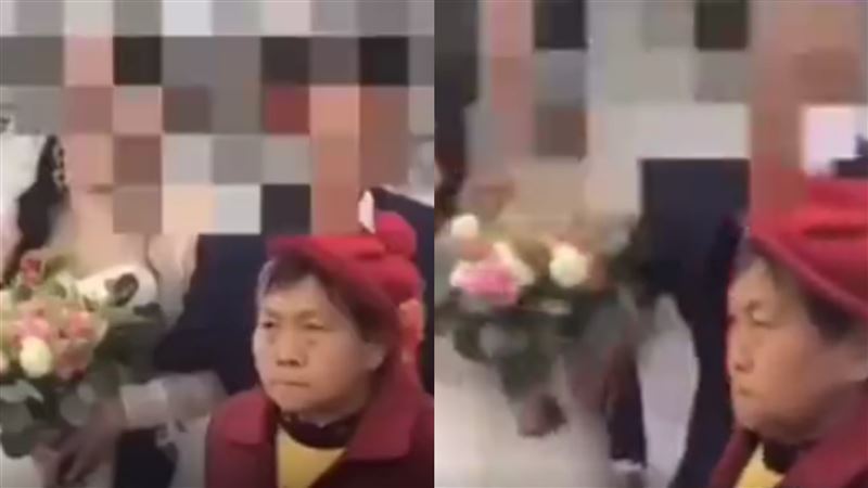 新人拍婚紗照　陌生嬤竟闖入狂討喜錢