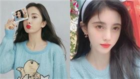 鞠婧禕撞衫楊冪。（圖／翻攝自娛大蜀黍微博）