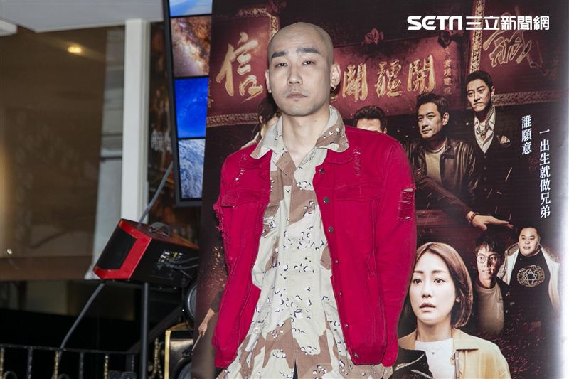 林道禹出席《角頭－浪流連》慶功記者會。（圖／記者楊澍攝影）