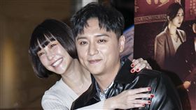 鄭人碩、謝欣穎出席《角頭－浪流連》慶功記者會。（圖／記者楊澍攝影）