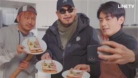 黃秋生,KID,宋柏緯,開著餐車交朋友,梁云菲。圖／LINE TV提供