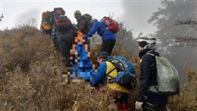 女山友供郡大山失聯　垂降尋獲遺體（圖／南投消防局）
