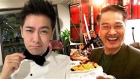 林志穎悼念吳孟達（合成圖／翻攝自微博）