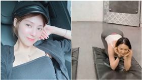 熊熊,健身,重心挑戰,美胸。翻攝自ig