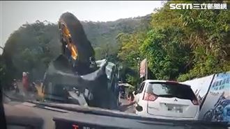 北宜騎士財茂彎噴飛　重擊東洋賓士