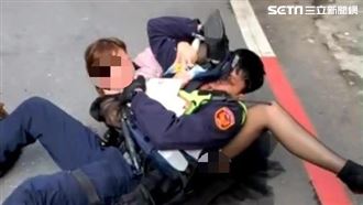 大媽違停辱警慘被摔！拖吊關鍵曝光