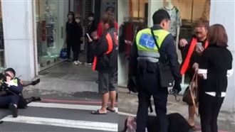 中國大媽違停襲警！新畫面曝氣炸眾人