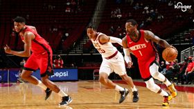 ▲「牆哥」沃爾（John Wall）本季新高32分。（圖／翻攝自火箭推特）