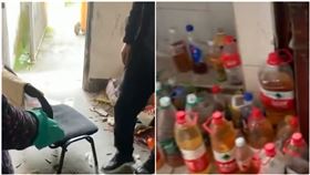 房客退租「瓶裝尿」堆滿地　房東大媽傻眼譙：跟豬來了一樣，圖／翻攝自搜狐視頻微博