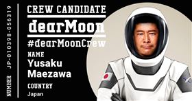 ▲日本富豪前澤友作3日在推特上公布，徵8名隊友和他一起搭SpaceX火箭飛到太空繞行月亮軌道旅遊。（圖／翻攝自前澤友作推特）