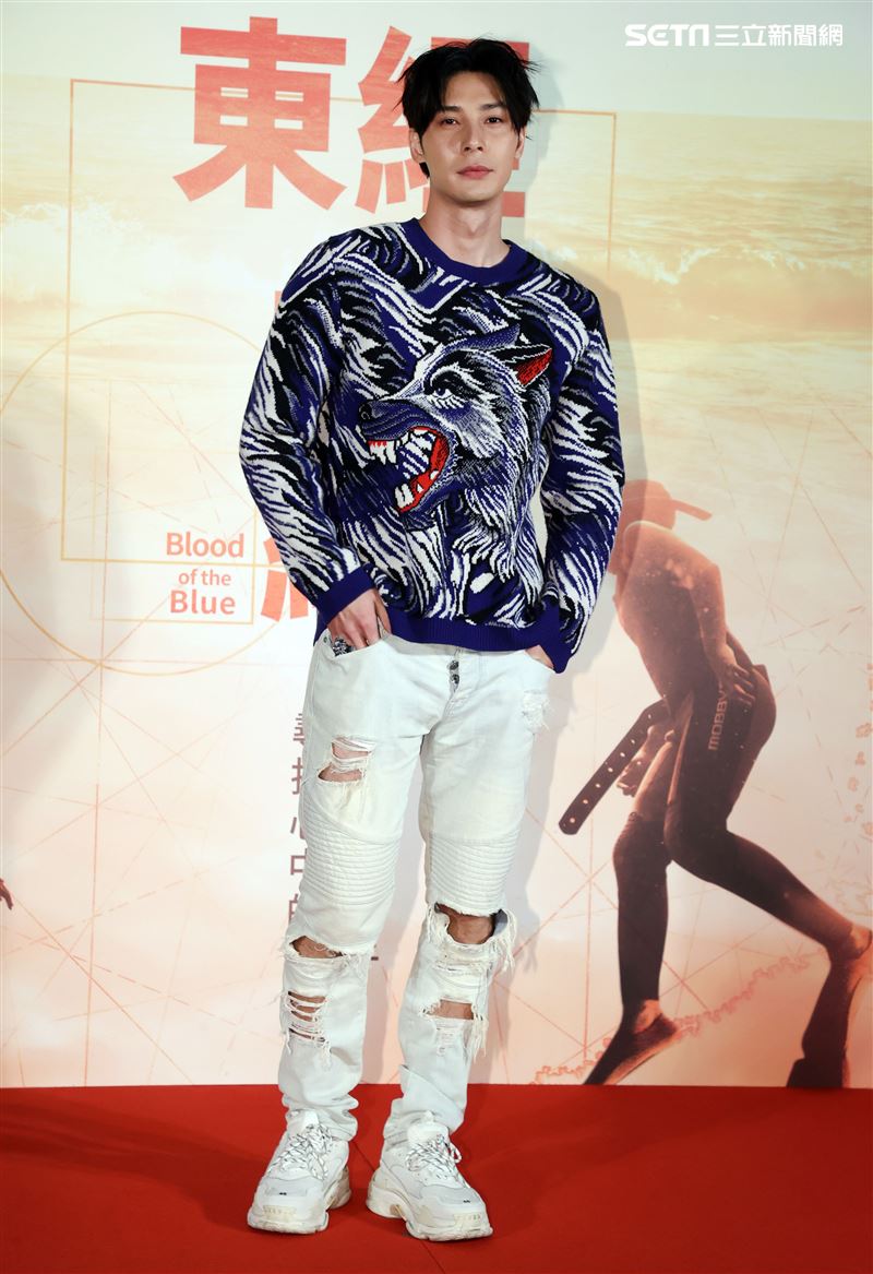 電影「東經北緯」演員鄭凱。（記者邱榮吉/攝影）