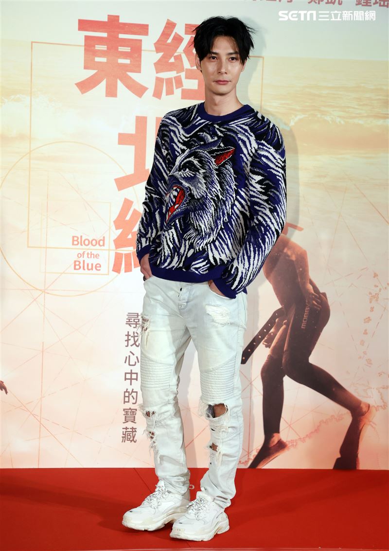 電影「東經北緯」演員鄭凱。（記者邱榮吉/攝影）