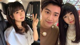 江宏傑、福原愛。（圖／翻攝自江宏傑IG、臉書）