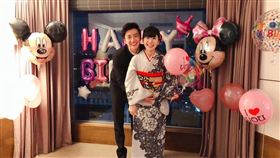 福原愛與江宏傑。（圖／翻攝自福原愛臉書）