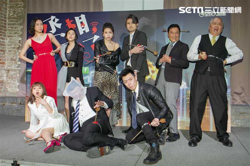 全民大劇團全新舞台劇《丞相，起風了》吳定謙、夏于喬、Albee范乙霏、湯志偉、謝念祖編導。（圖／記者楊澍攝影）