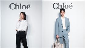 柯佳嬿、林柏宏及KOL莫莉一同線上看秀。（圖／Chloé提供）